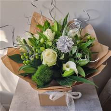 Winter Whites Florist Choice Hand-Tied in Water