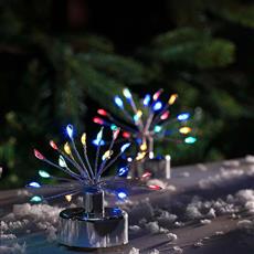 Multicolour Firework Style Christmas Tea Lights